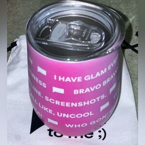 Bravo Housewive’s tumbler with lid and bag NWT